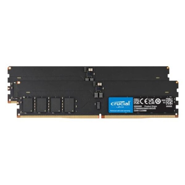Crucial 32GB (2x16GB) DDR5 CUDIMM 6400MHZ CL52 Desktop PC Memory for Intel Core Ultra Processors AI PC