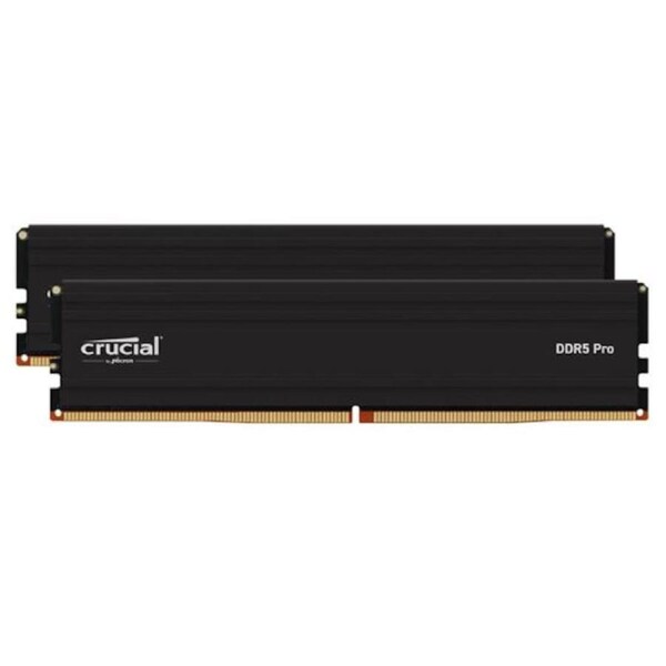 Crucial Pro 32GB (2x16GB) DDR5 UDIMM 6000MHz CL48 Black Heat Spreader Support Intel XMP AMD Ryzen for Desktop PC Gaming Memory