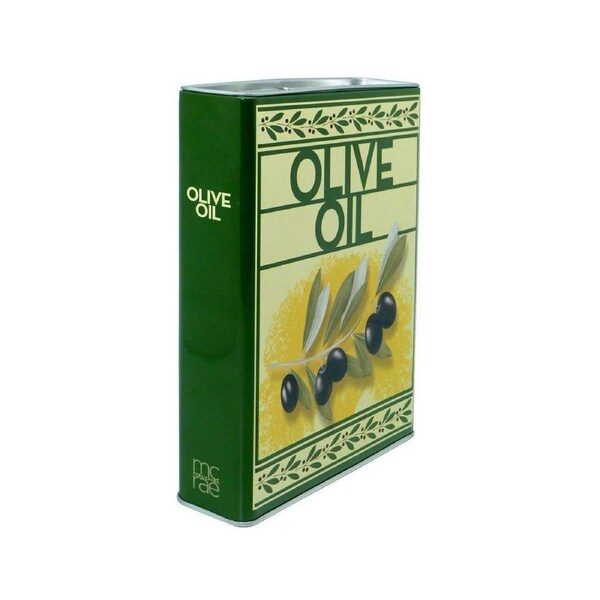 4Pc McRae Publishing Olive Oil Gift Tin w/Tea Towel and Recipe/History Book