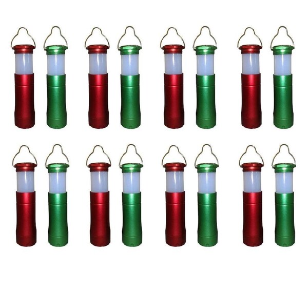 8PK BMS Gifts LED Torch Lantern Twist-To-Switch Camping Accessory 1W Assorted