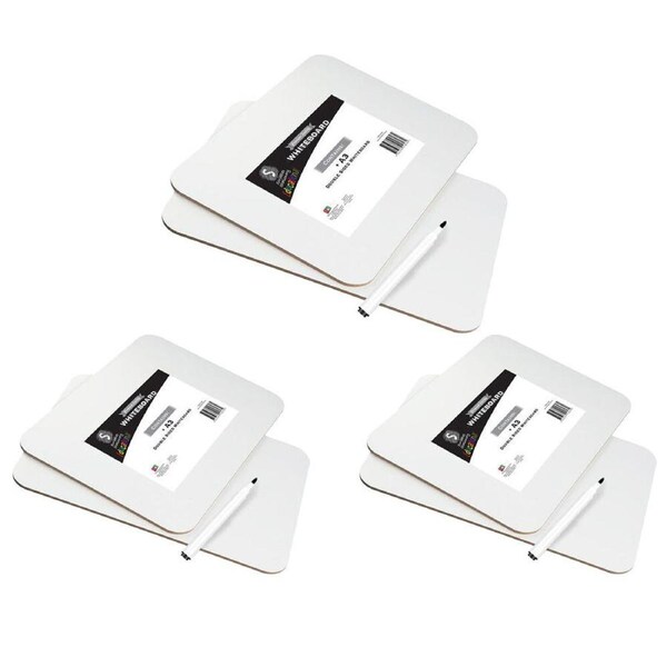 3PK Scribbles Stationery Dual Sided Whiteboard/Chalkboard Office/School A3 5y+