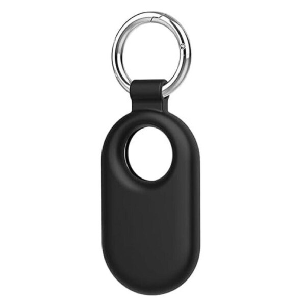 Samsung Galaxy SmartTag2 Case Protective Silicone Smart Tag 2 with Key Ring Black