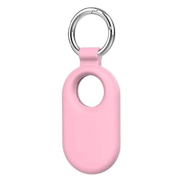 Samsung Galaxy SmartTag2 Case Protective Silicone Smart Tag 2 with Key Ring Pink