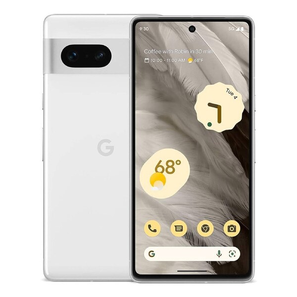 Google Pixel 7 5G (Dual Sim, 6.3 inches, 128GB/8GB) - Snow Silver