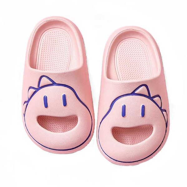 Nevenka Kids Slide Sandals Thickened Sole Ergonomic Slippers for Outdoor-Pink 22