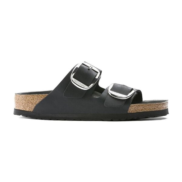Birkenstock Arizona Big Buckle Oiled Leather Sandals - Narrow - Black EU 39