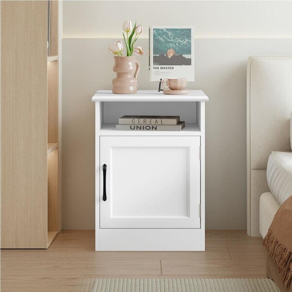 ALFORDSON Bedside Table 1 Cabinet White