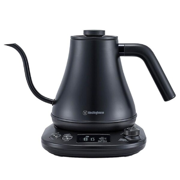 Westinghouse 0.8L Gooseneck Kettle Black