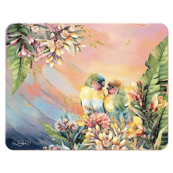 Lisa Pollock - Placemats Sunset Lovebirds (Set of 6)