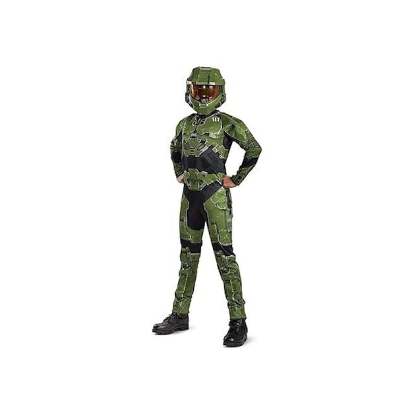 Disguise Halo Master Chief Fancy Dress Kids/Childrens Costume 7y+ 7-8