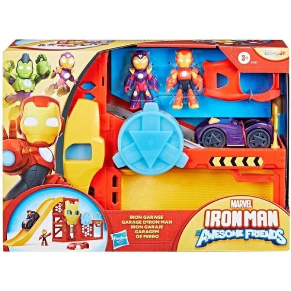 Marvel Iron Man and his Awesome Friends Iron Garage Playset