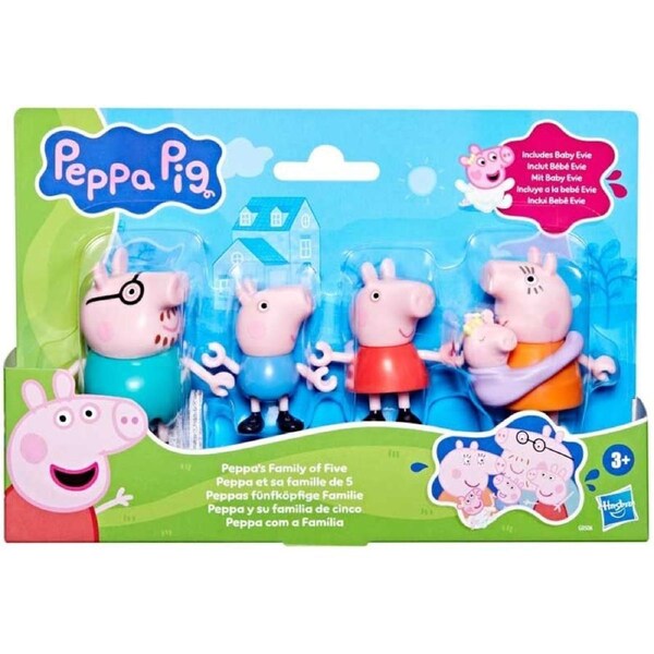 Peppa Pig Peppa's Family of Five Figure Set
