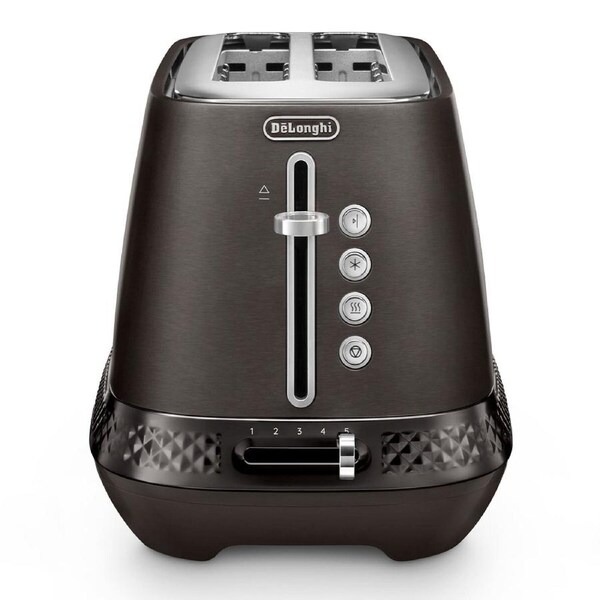 De'Longhi Diadema Long Slot Toaster Onyx Black