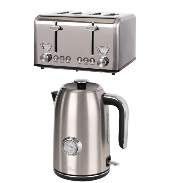 Davis & Waddell Newbury Vintage 4 Slice Toaster and 1.7L Electric Kettle Set