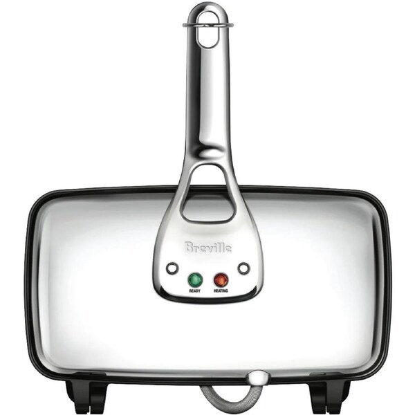 Breville Heavy Duty Sandwich Press - 2 Slice Jaffle Toastie Maker - Toasted Paninis Non-Stick