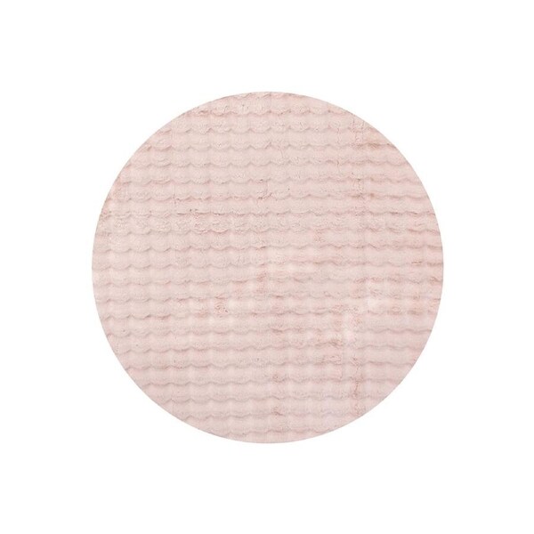 Rug Culture Bubble Washable Runner Rug Blush 200X200CM