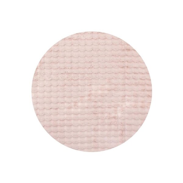 Rug Culture Bubble Washable Runner Rug Blush 150X150CM