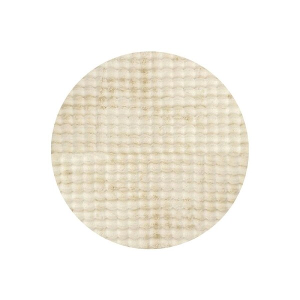 Rug Culture Bubble Washable Runner Rug Natural 100X100CM