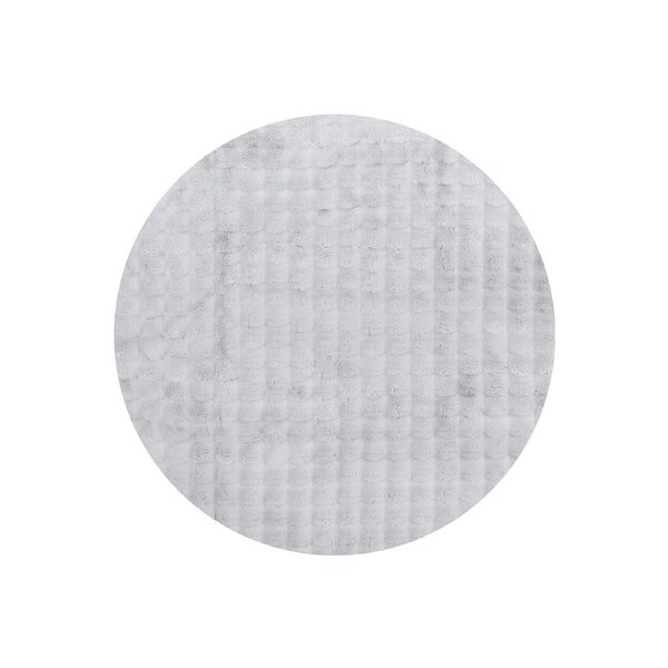 Rug Culture Bubble Washable Runner Rug Silver 150X150CM