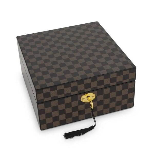 Russell Collection - Check Veneer Jewellery Box