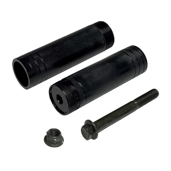 TDR Electric Bike Foot Pegs Pedals Footrest Bicycle Aluminium Alloy Diamond Grip Mountain Bike Pedal Conversion Standard Threaded BSA Bottom Bracket Easy Replacement