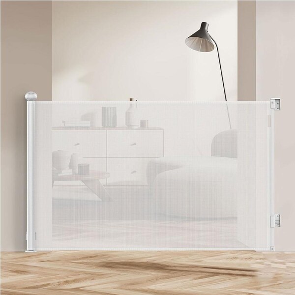 Bopeep Baby Safety Gates Mesh Retractable Pet Stair Doorways Guard 150/300cm 300cm Wide / White