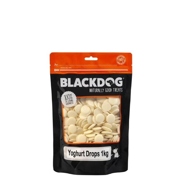 Black Dog 1kg Yoghurt Drops Dog Treats
