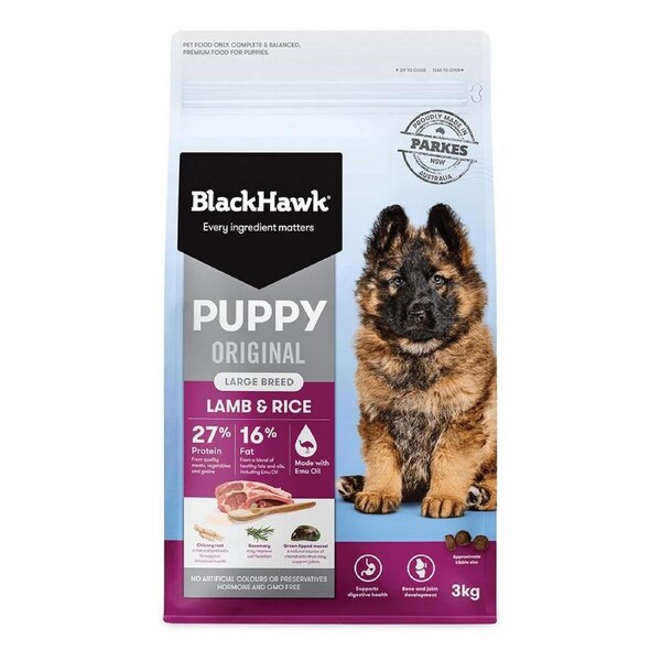 Black Hawk Puppy Large Breed Lamb & Rice 20kg