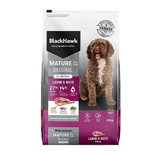 Black Hawk Mature Lamb & Rice 20kg