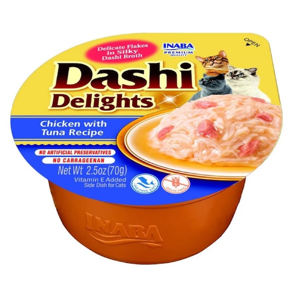 Inaba Dashi Delights Cup Chicken Tuna 70g 6pk