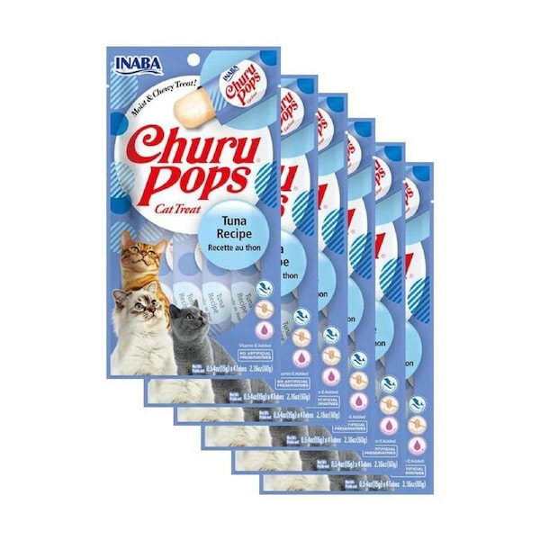 Inaba Cat Churu Pops Tuna 60g 6pk