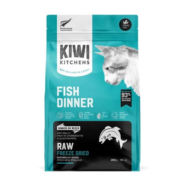 Kiwi Kitchens Freeze Dried Fish Cat Dinner 285g