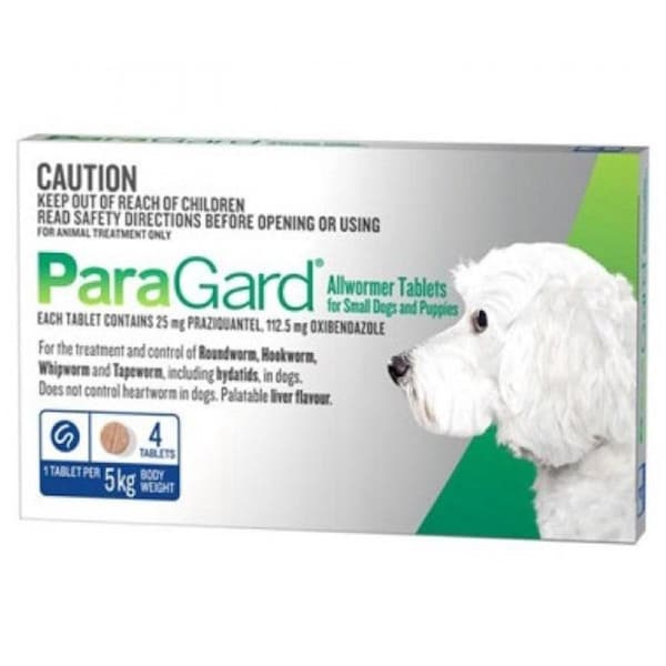 Paragard Dog Allwormer 0-5kg 4pk
