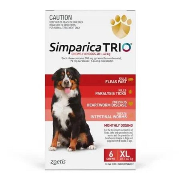 Simparica Trio 40.1-60kg 6 Pack