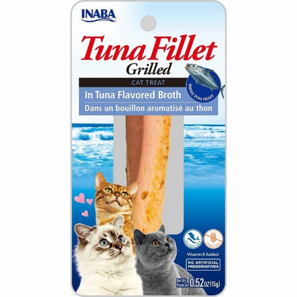 Inaba Cat Grilled Tuna Fillet In Tuna Broth 15g 6pk