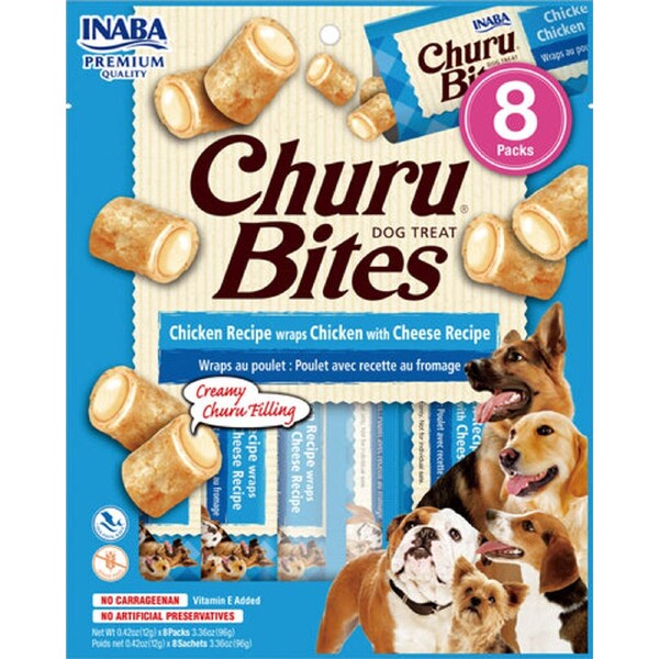Inaba Dog Churu Bites Joint Support Chicken With Cheese 30