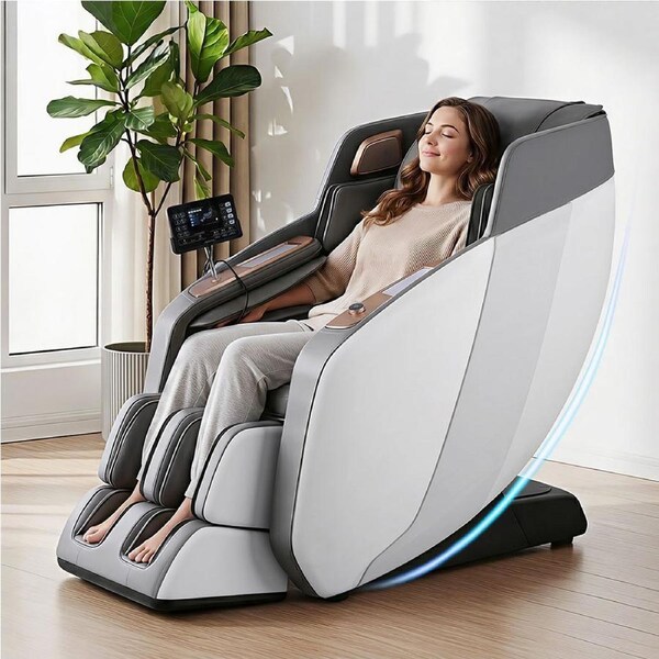 Livemor Massage Chair Electric Recliner Massager White