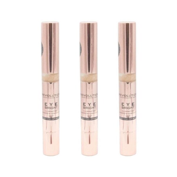 3PK Revolution Illuminating Under-Eye Concealer Eye Bright Light Beauty Makeup
