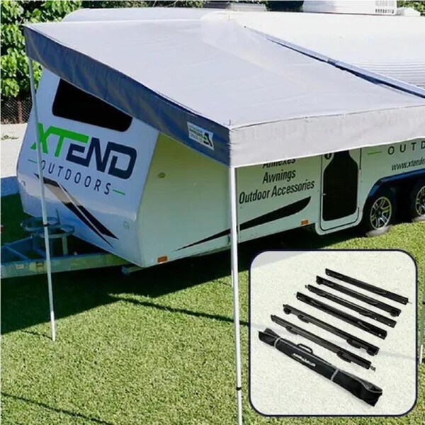 Xtend Medium BBQ Porch with Black Anti-Flap Kit (AFK) Pro Bundle