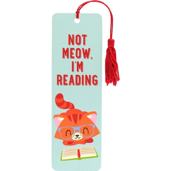 Pauper Press Beaded Bookmark not Meow. I'm Reading.