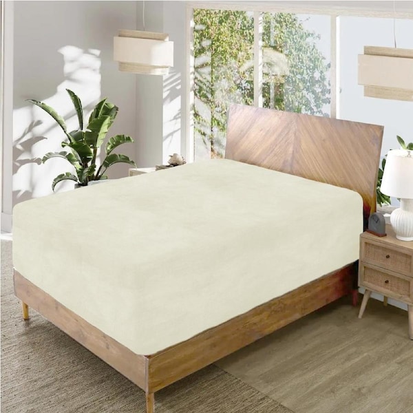 Kingdom Classic Percale Easy Care Fitted Sheet Single / Sky Blue