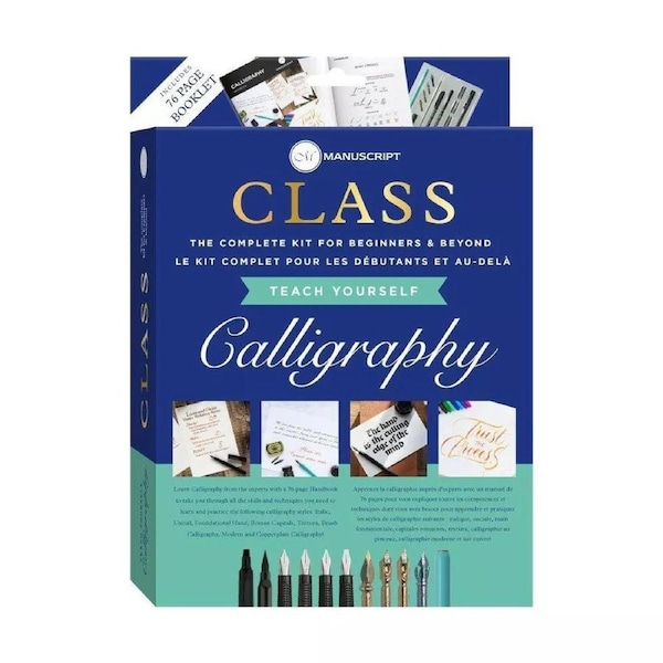 Manuscript Calligraphy Kit – Learn Lettering Fast - Art & Craft Gift -