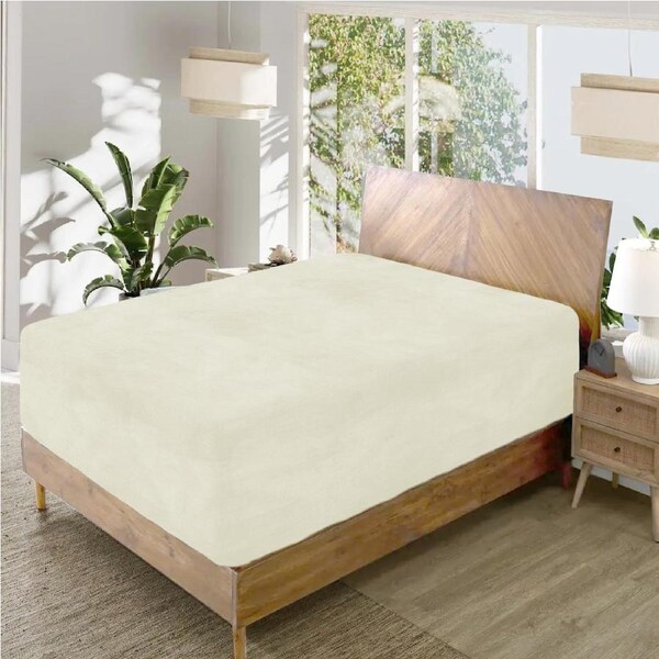 Kingdom Classic Percale Easy Care Fitted Sheet King / Sky Blue