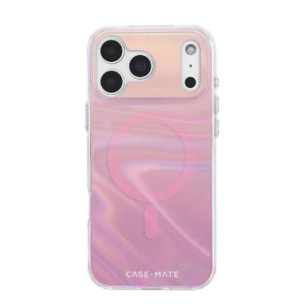 Case-Mate Peach Bubble MagSafe Case For iPhone 17 Pro Max 6.9in Iridescent