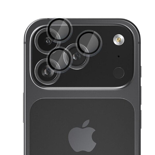 EFM Glass Camera Lens Protector For iPhone 17 Pro 6.3in & 17 Pro Max 6.9in Clear