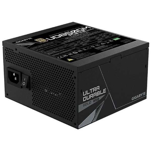 Gigabyte UD750GM PG5 V2, 750W ATX PSU Power Supply 80+ Gold >90% Black Embossed Cables 100-240 Vac >100K Hrs (NEW)