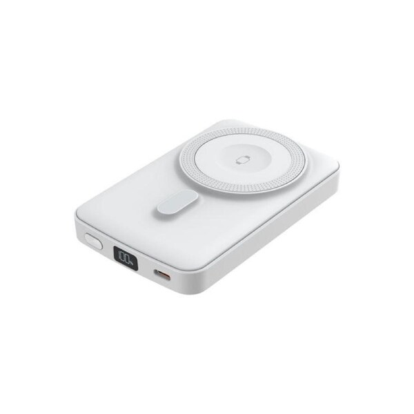 Powerhouse D0531 MagSafe Compatible Qi Wireless Battery Bank 10000mAH-38.5Wh WHT