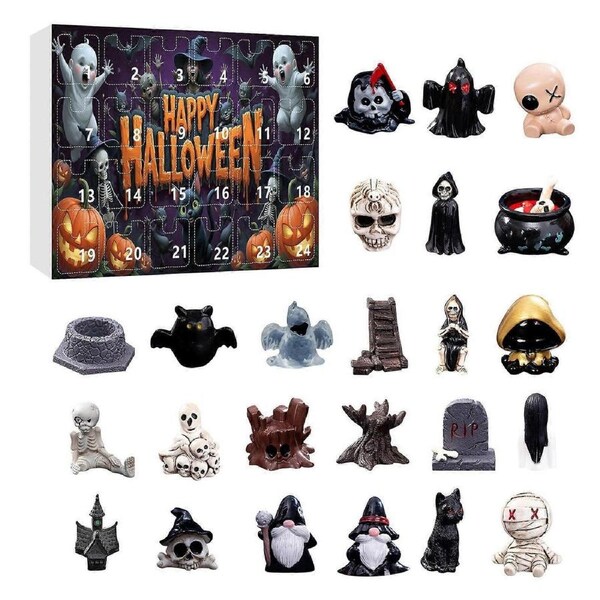 Halloween Blind-Box Toys Set Horror Countdown Calendar 24 Days