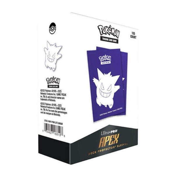 Pokemon TCG Elite Gengar 105ct Apex Deck Protector Sleeves