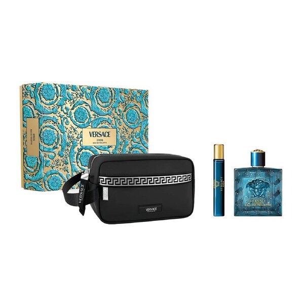 Versace Eros EDT 3 Piece Gift Set By Versace (Men's)